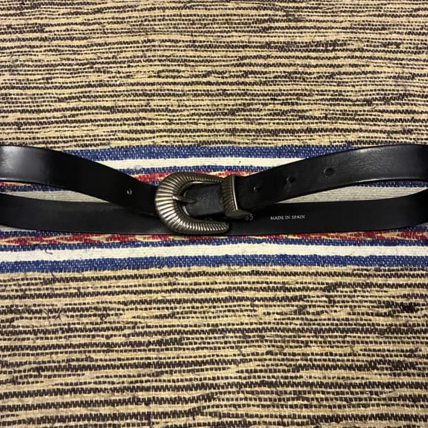 (28~32)ZARA 자라 리얼 레더 웨스턴벨트 가죽벨트