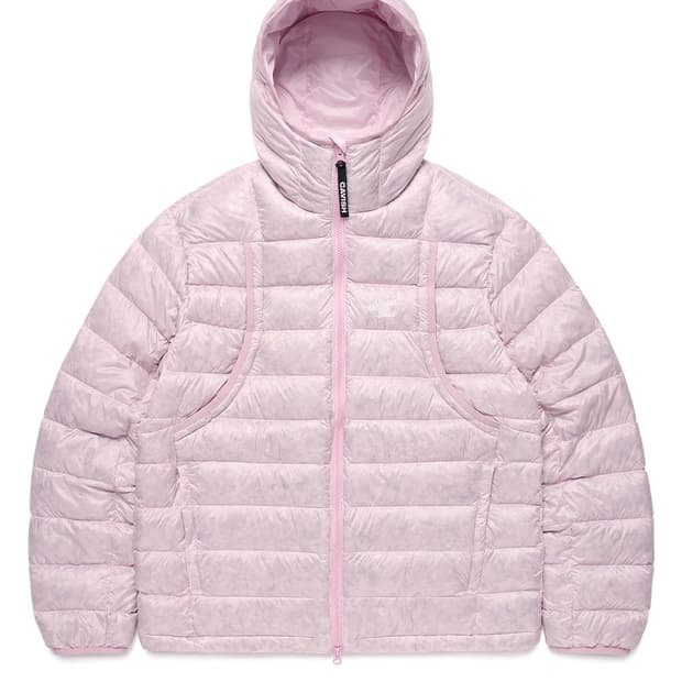카비시 경량패딩 핑크 L