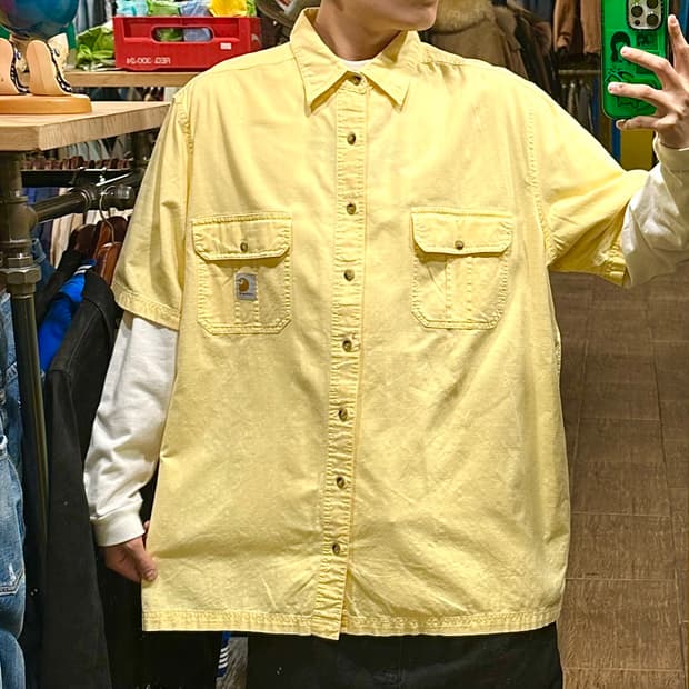 [HI] 칼하트 반팔셔츠 옐로우