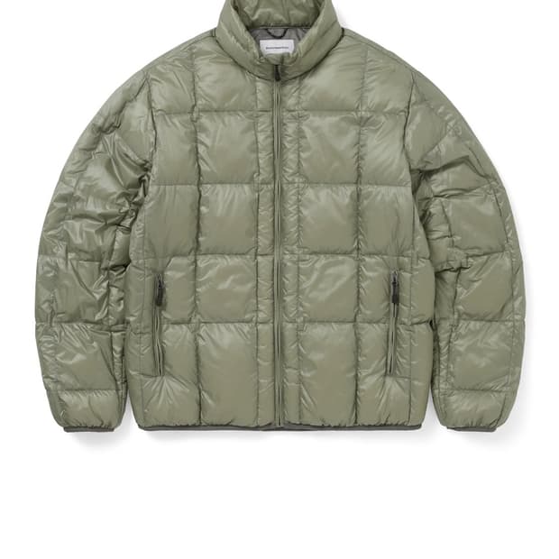 디즈이즈네버댓 패딩 다크세이지색상 m