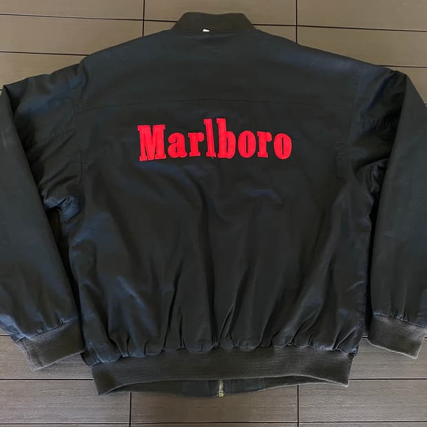 (M) 90s 빈티지 말보로 리버시블 봄버 자켓