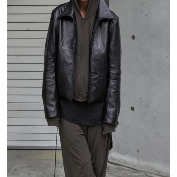 머듈 014 레더자켓 블랙 2사이즈