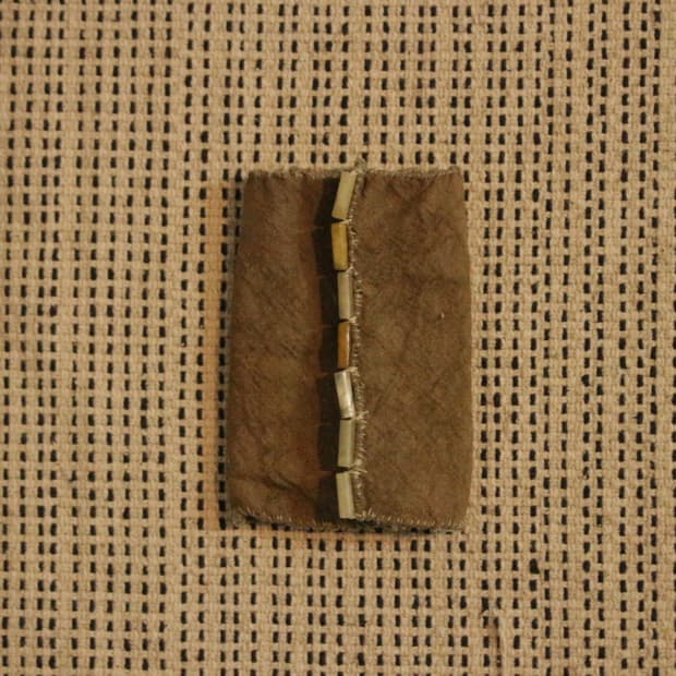 옥-손바느질 지갑