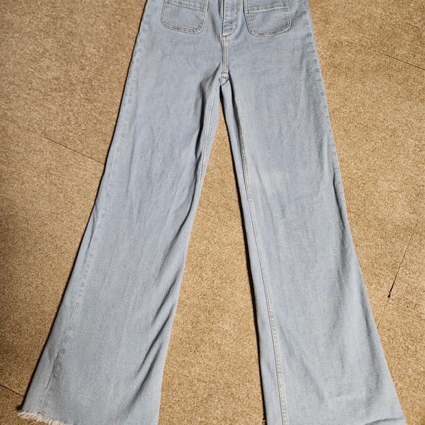 앤아더스토리즈 연청 와이드 데님