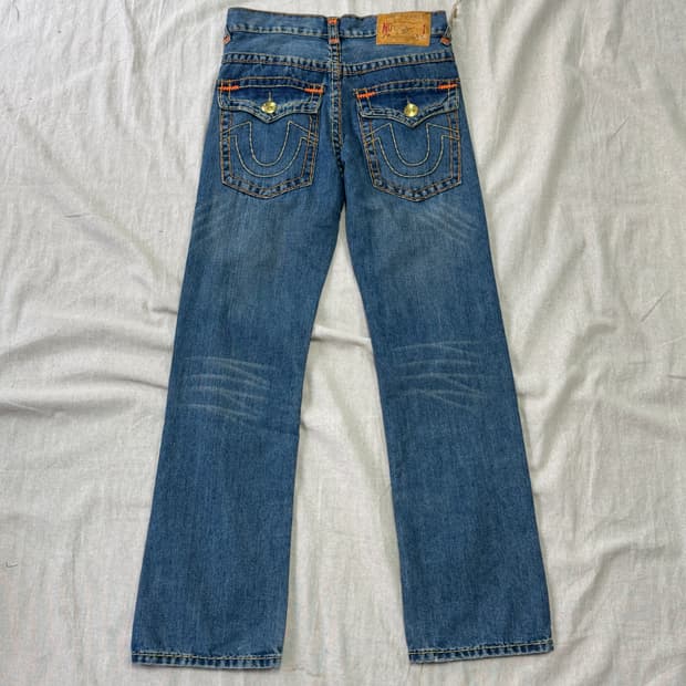 트루릴리젼 usa 빌리 레인보우 데님팬츠 30
