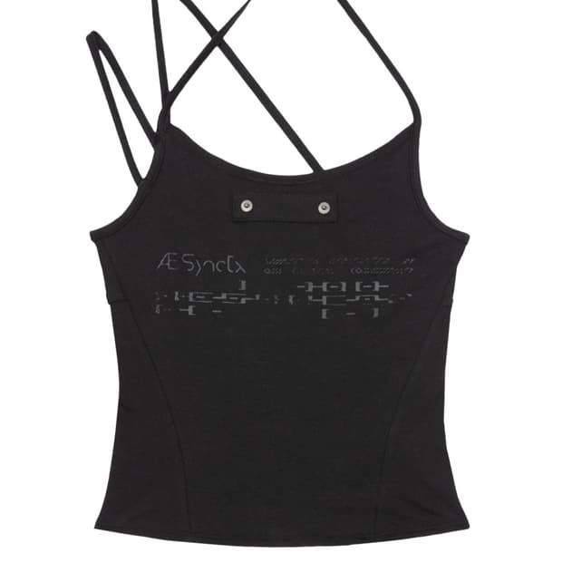 Aesynctx 홀터넥 탑 나시 