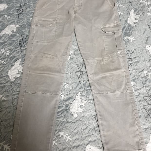 C.LINE 스판 코튼 카고 파라슈트 팬츠 그레이 (M)