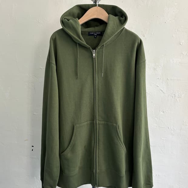 COMMEdesGARCONS 꼼데가르송 옴므 그린 후드집업