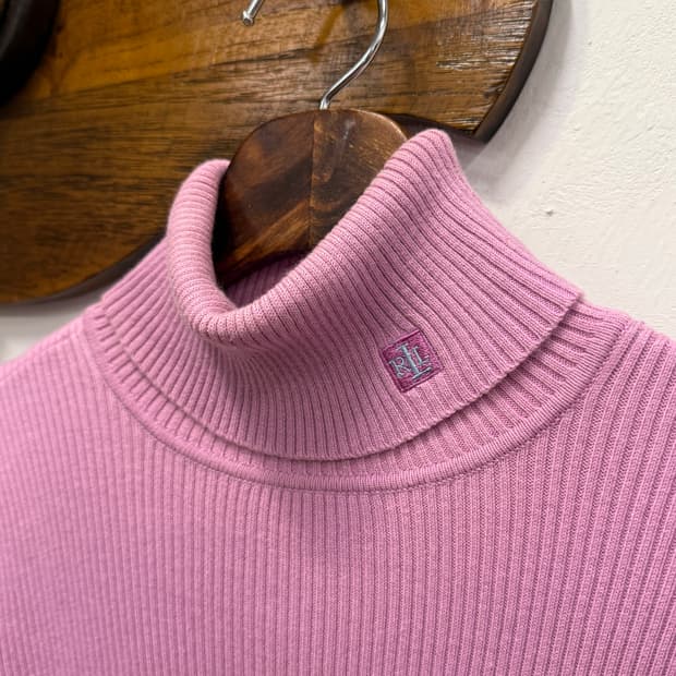 55) Lauren Ralph Lauren Ribbed Turtlenec