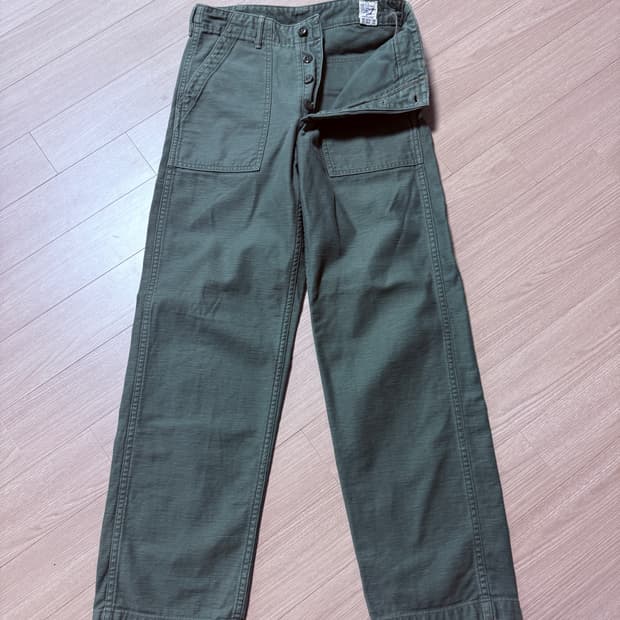 orslow 오어슬로우 퍼티그 레귤러핏 1사이즈 노수선