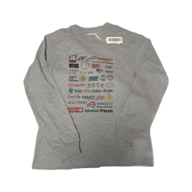 aeae STICKER L/S 에이이에이이 스티커 롱슬리브