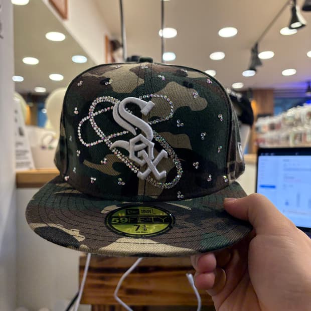 뉴에라 화이트 삭스 카모 커스텀 캡