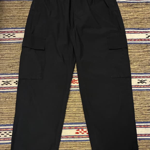 (L/30~34)COS 코스 나일론 코튼 밴딩 루즈 카고팬츠 블랙