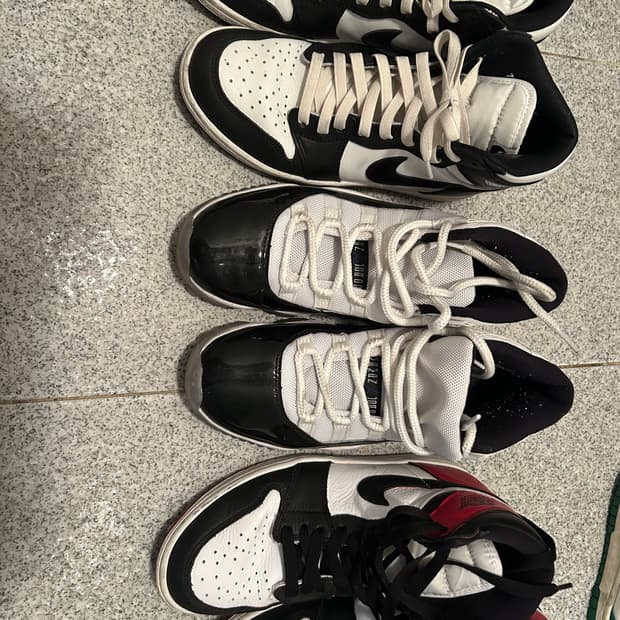 조던1범고래,블랙토(커스텀) 조던11 콩코드 팝니다