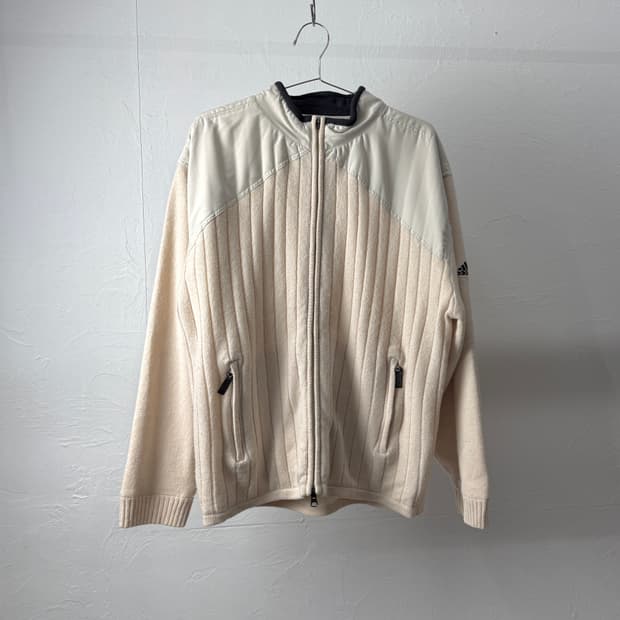 아디다스 믹스드 투웨이 니트 집업