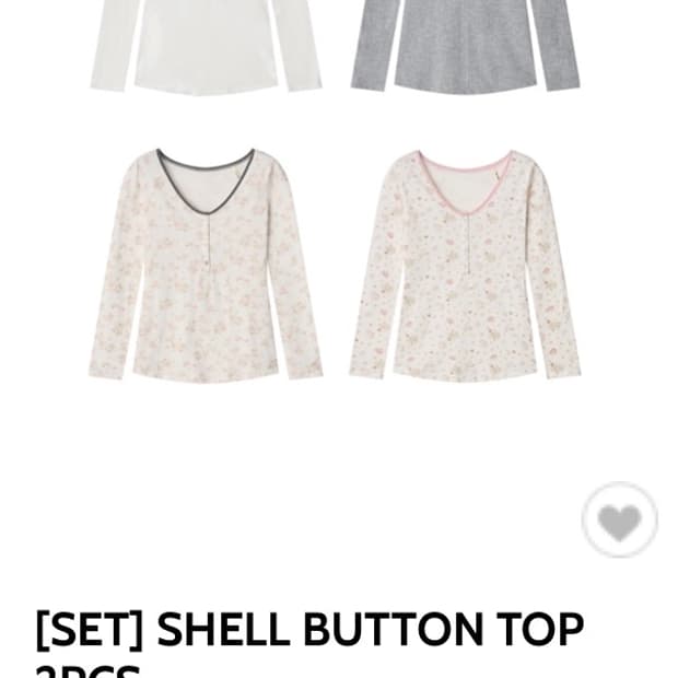 콜로신스 Shell Button Top 같이사실분