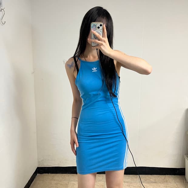 Adidas Sky Blue Sleeveless Dress
