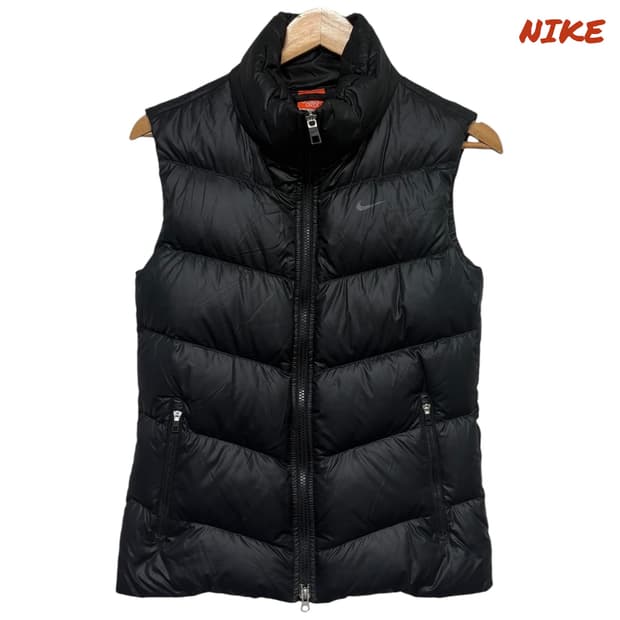 3698 나이키 블랙 오리털 덕다운 패딩조끼