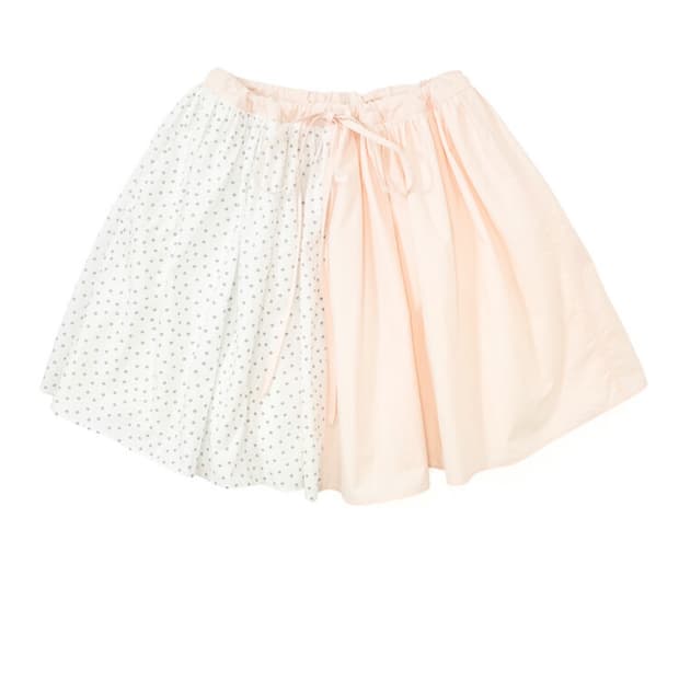 샵페어리 [F.E.E.S] half pattern cotton skirt