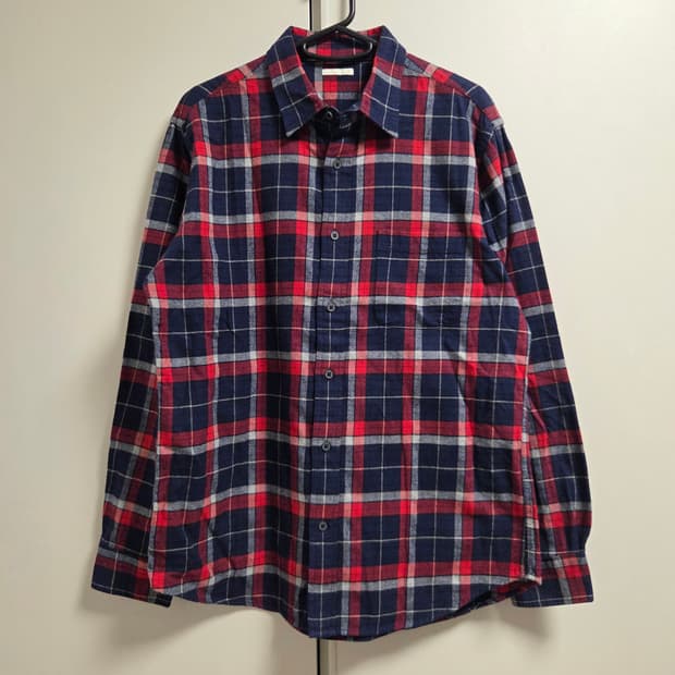 GU 재팬 플란넬 체크 셔츠 L(100)