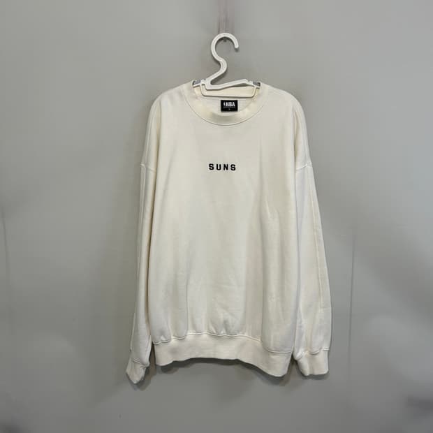 NBA 남성 기모 맨투맨 105 크림색