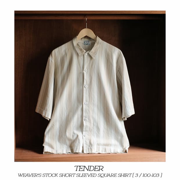 Tender 위버스 스탁 스퀘어 반팔 셔츠 3(100-103)사이즈
