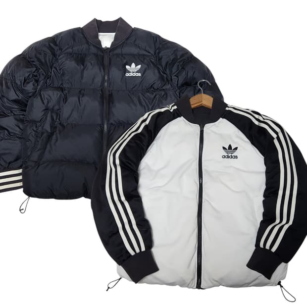 아디다스 올드스쿨 양면 리버시블 패딩 자켓