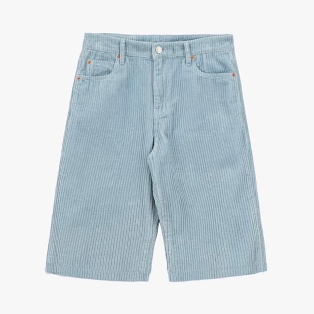 {정가 8.9 새상품} 그로브 코듀로이 하프 팬츠 스카이 블루 M