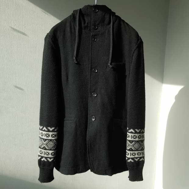 Comme Des Garcons wool docking hooded Jk