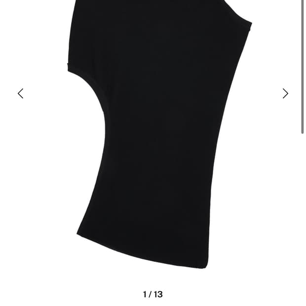 repose unbal off shoulder knit black