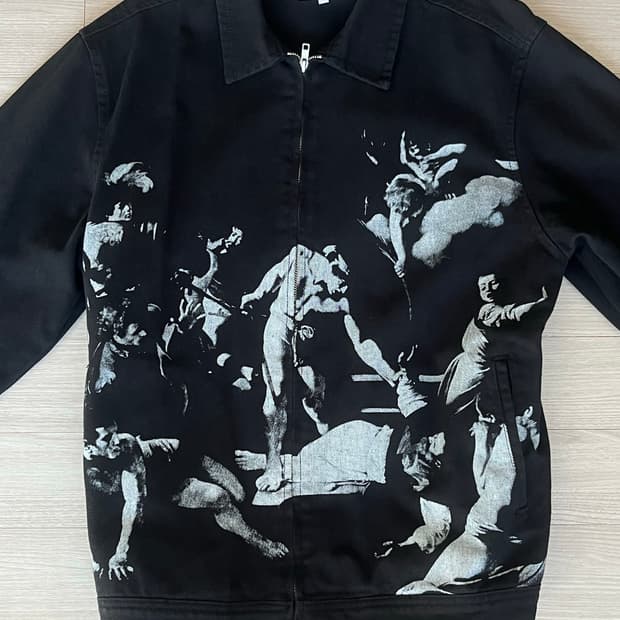 로어즈 명화 트러커 자켓 블랙 L