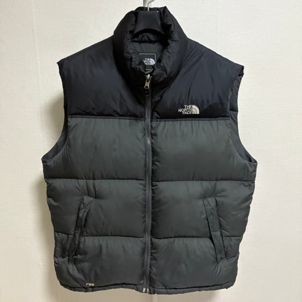 노스페이스 눕시 700 패딩조끼 M 그레이