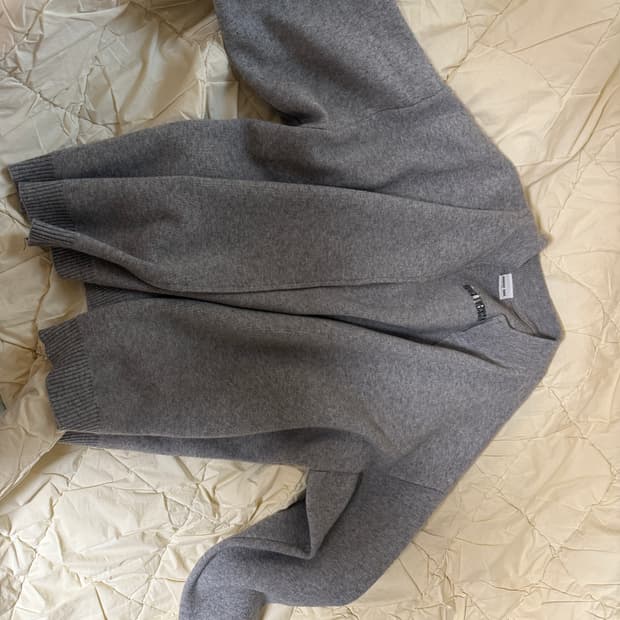 아덴트 솔 집업 가디건 그레이 35000