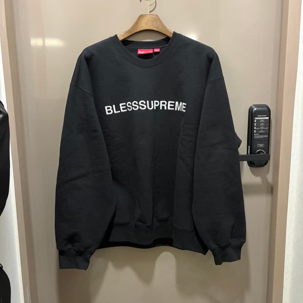 [XL] 슈프림 블레슈프림 스웻 맨투맨 블랙