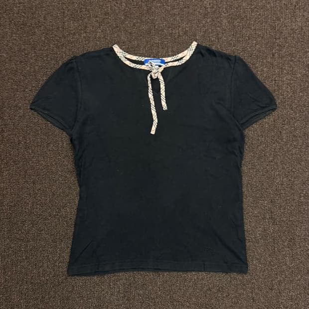 M)BURBERRY 블루라벨 빈티지 반팔 티셔츠