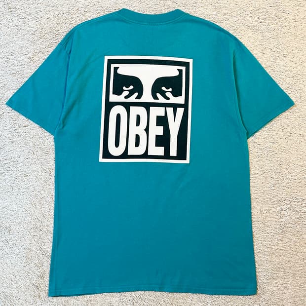 오베이 OBEY 아이즈 아이콘2 반팔 티셔츠 그린