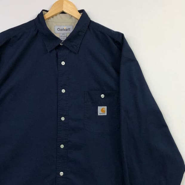 Xxl 칼하트 네이비 워크 빅셔츠