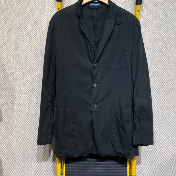 폴로 3버튼 코튼 자켓