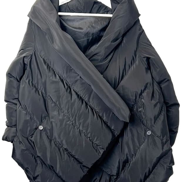 아방가르드 드레이프 패딩