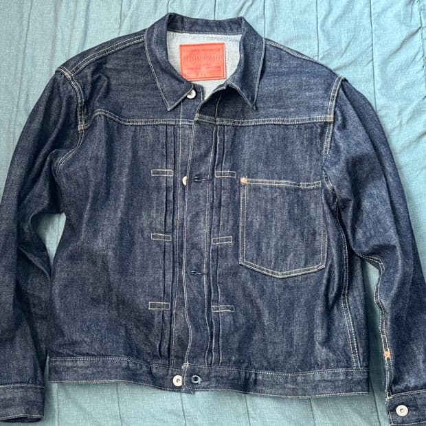 아웃스탠딩 1세대 데님 복각 자켓 S(남성L)