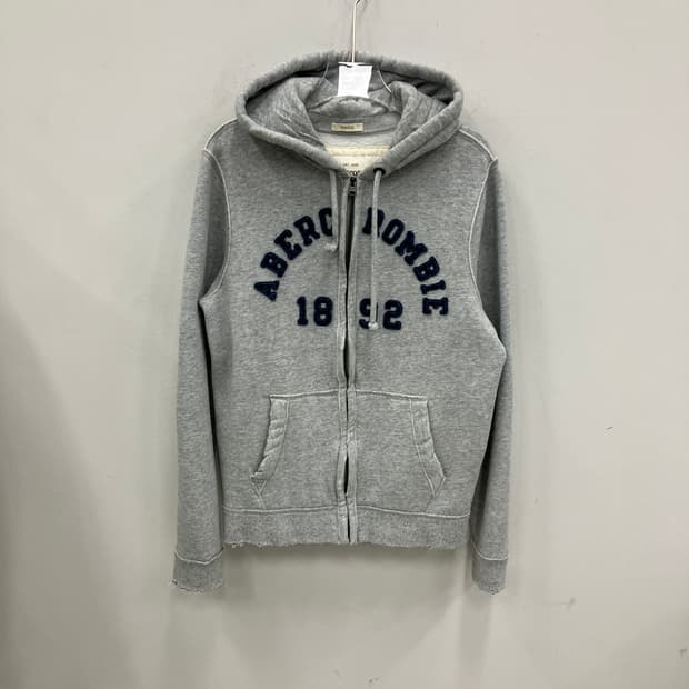아베크롬비 그레이 후드 집업