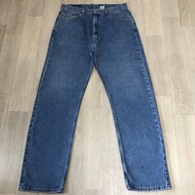 (34) 90's 리바이스 Levi's 505 레귤러핏 워시드 연청 데님