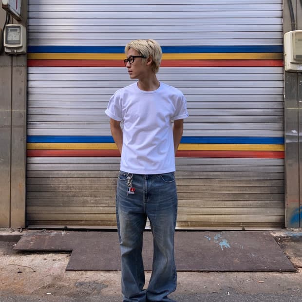 헤비 코튼 반팔 빈티지 반팔 흰색 기본 반팔 블랙 반팔 크롭반팔