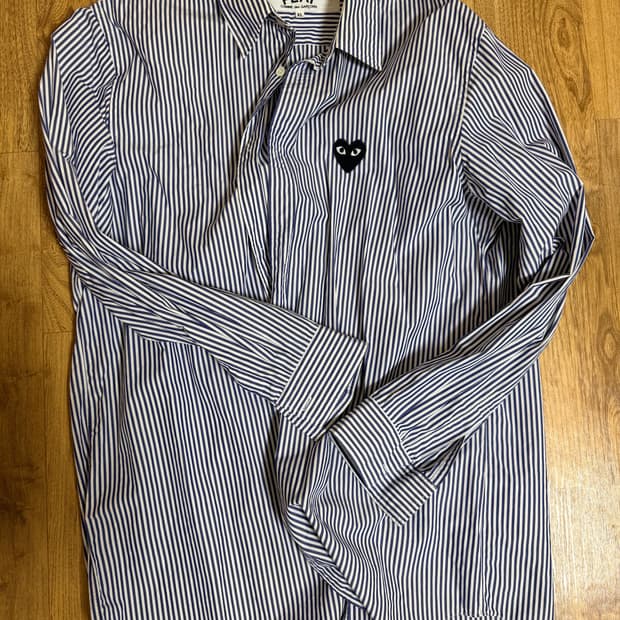 꼼데가르송 스트라이프 셔츠 xl