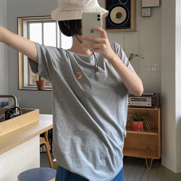 메종키츠네 1/2 티셔츠 (Man L)