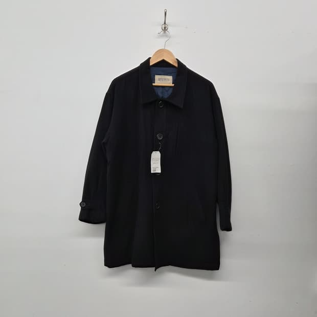 캐시미어 100% 기본 블랙 코트 남녀공용 M
