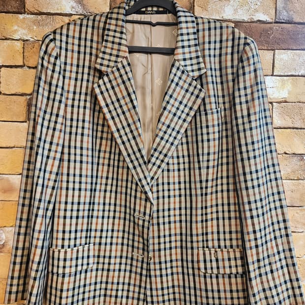 DAKS 닥스 체크 블레이저 100