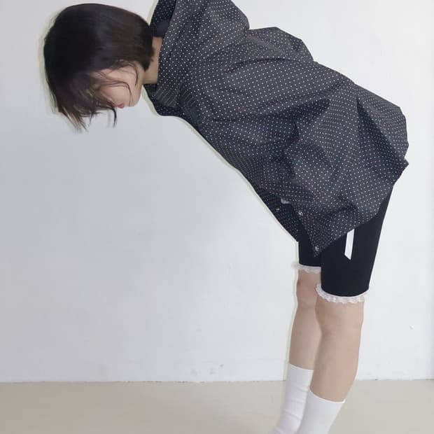 무무크 도트 블루종