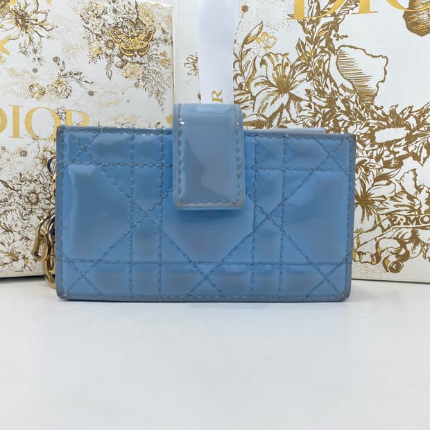 디올 페이던트 까나쥬 이코디언 카드지갑