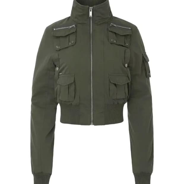 페일제이드 코튼 포켓 크롭 봄버 자켓